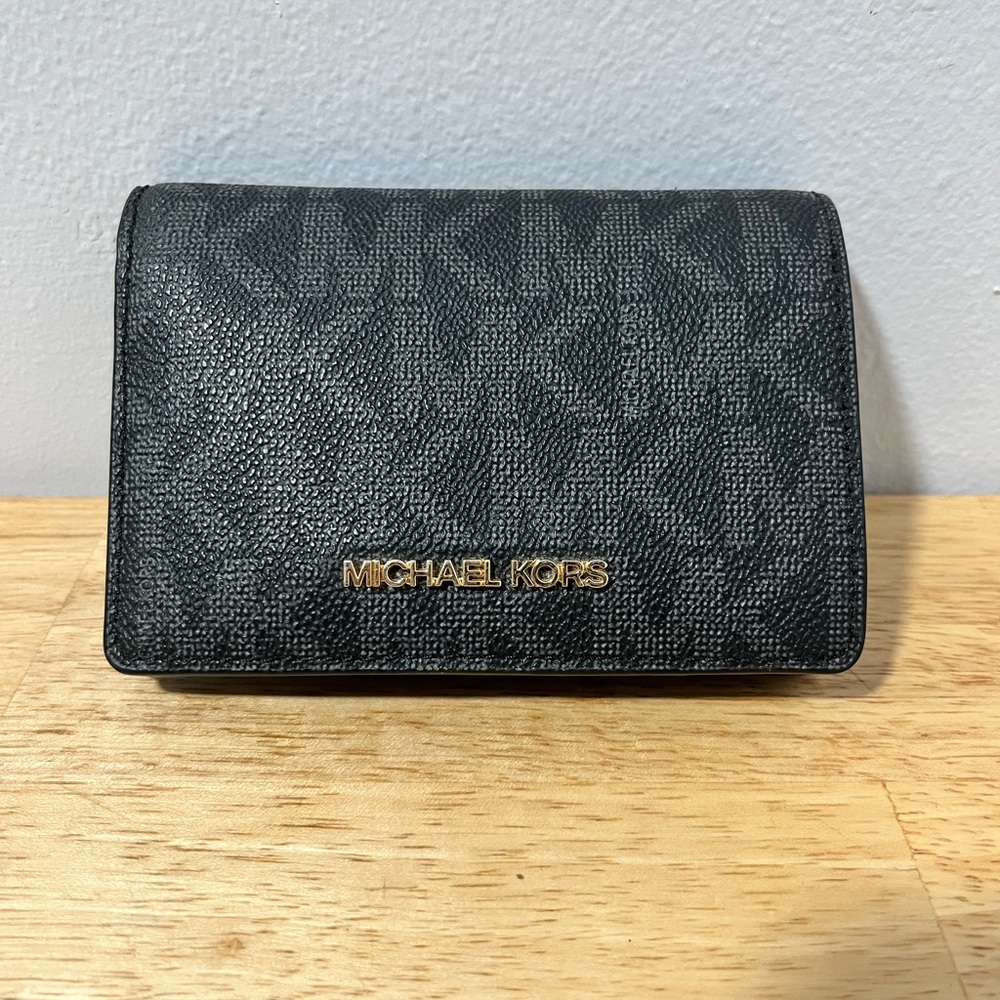 Michael Kors Textured Black Wallet